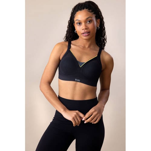 Shock Absorber level 3 sportbh Active Shaped Support zwart afbeelding