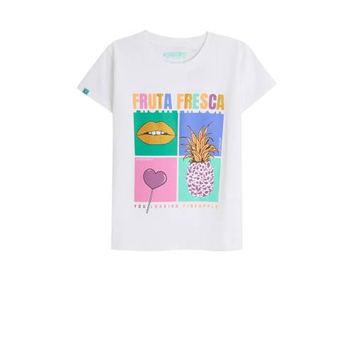 4PRESIDENT T-shirt wit afbeelding