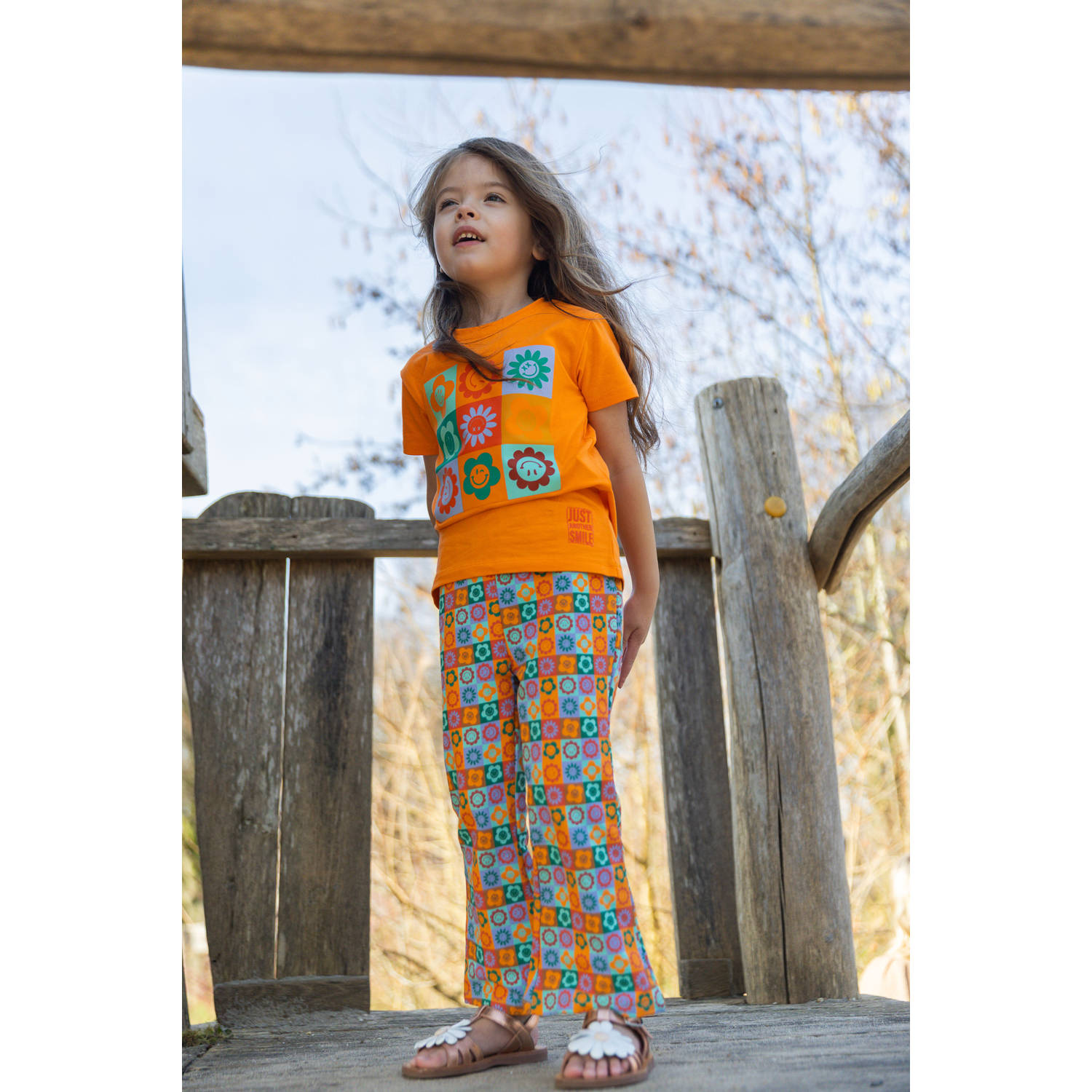 4PRESIDENT flared broek oranje