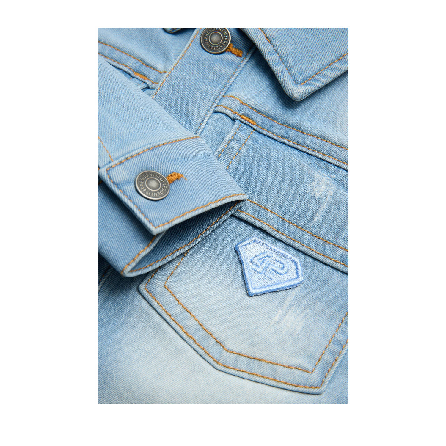 4PRESIDENT spijkerjas zomer blauw
