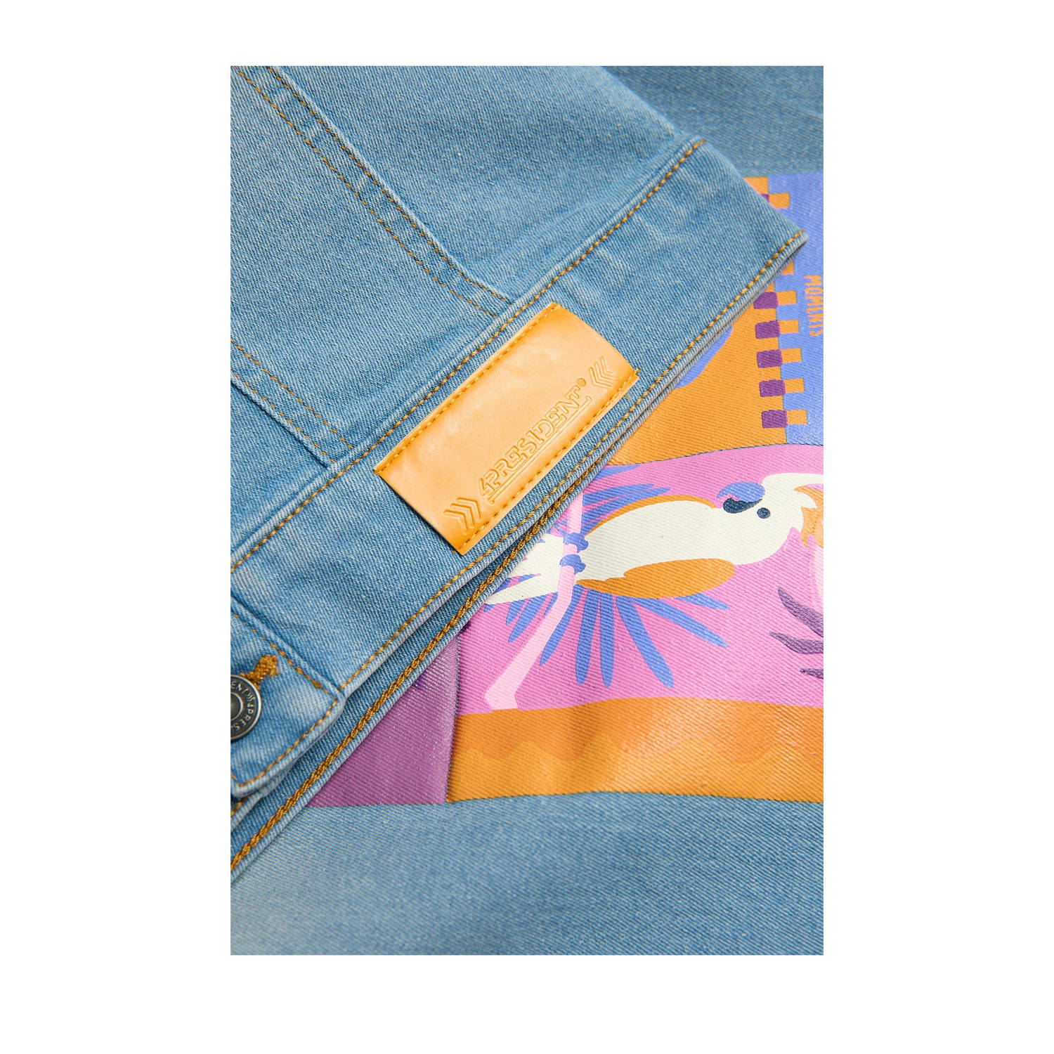 4PRESIDENT spijkerjas zomer light blue denim