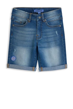 denim short medium blue denim