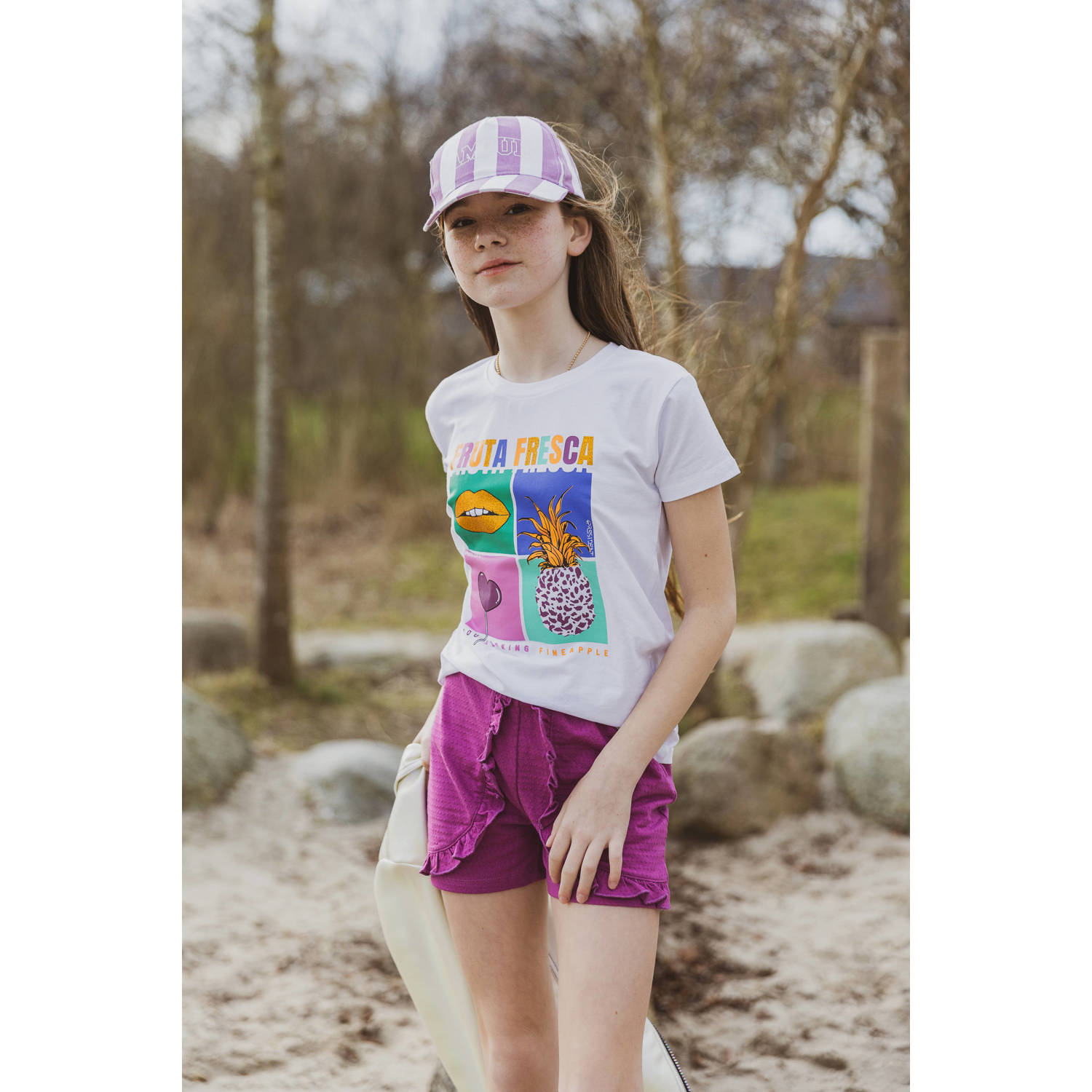 4PRESIDENT casual short paars
