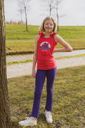 flared broek paars