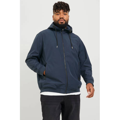 JACK & JONES PLUS SIZE softshell jas donkerblauw afbeelding