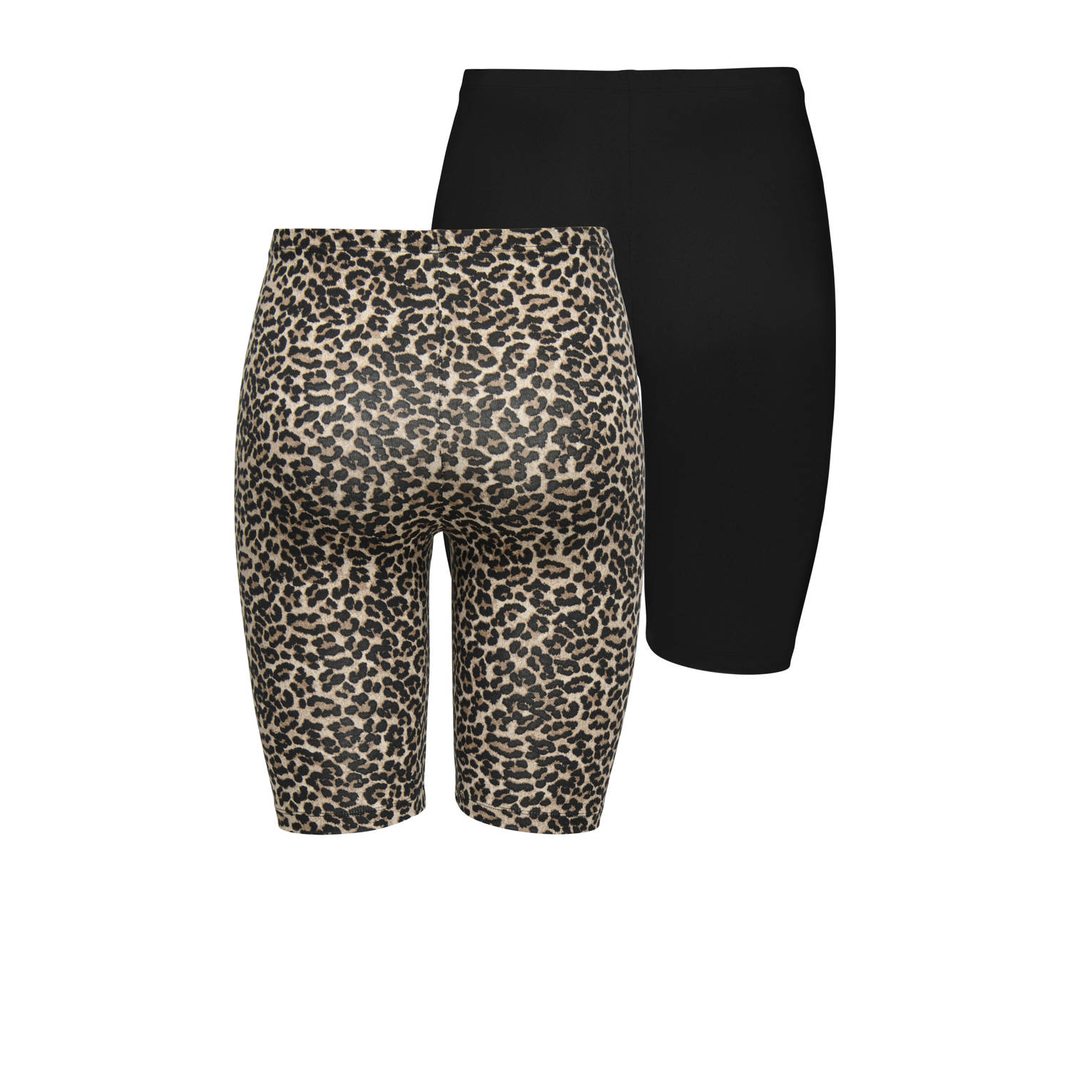 ONLY cycling short ONLLIVE LOVE set van 2 zwart panterprint