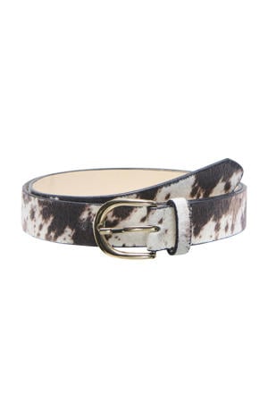 riem ONLCYRAH met koeienprint bruin