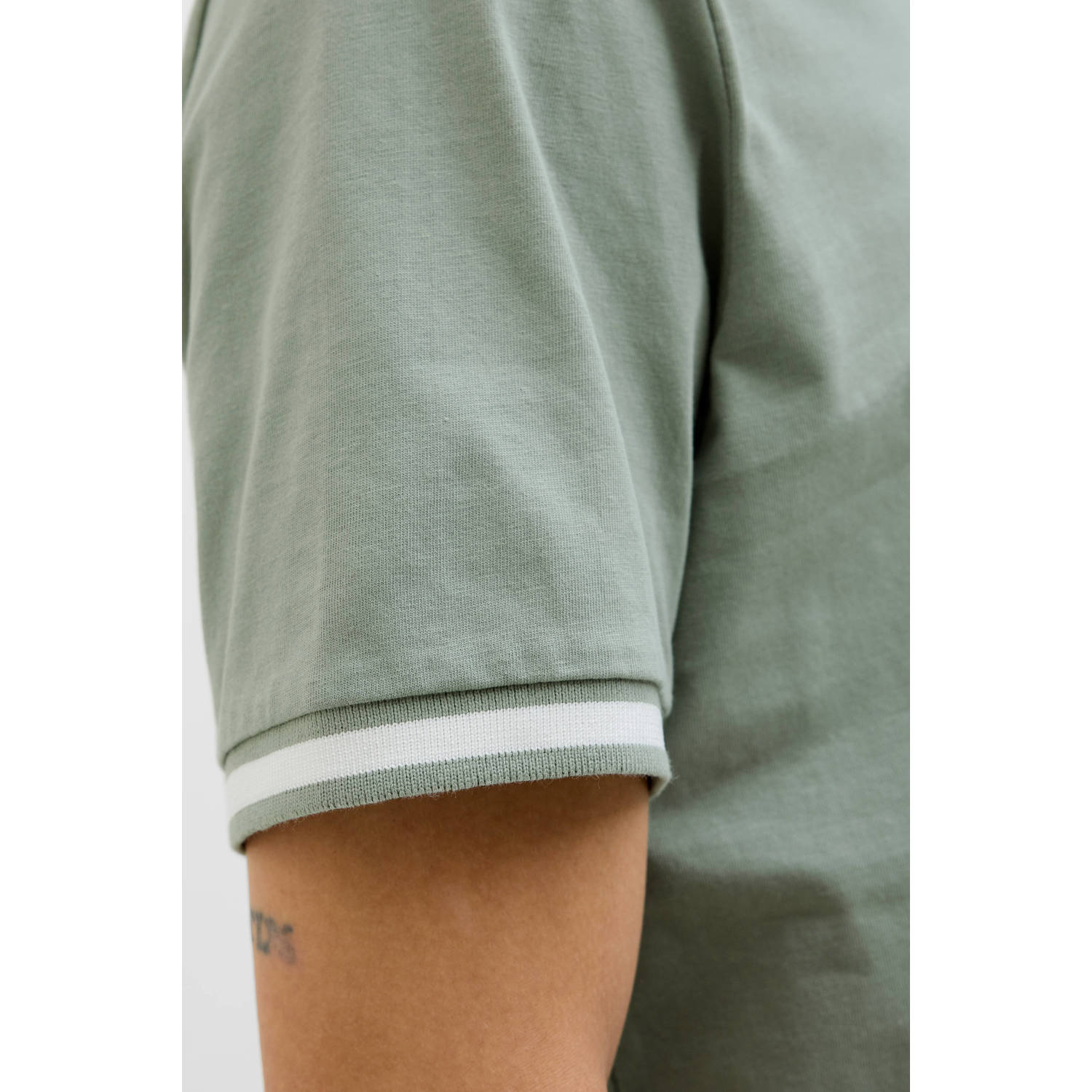 JACK & JONES ESSENTIALS regular polo groen