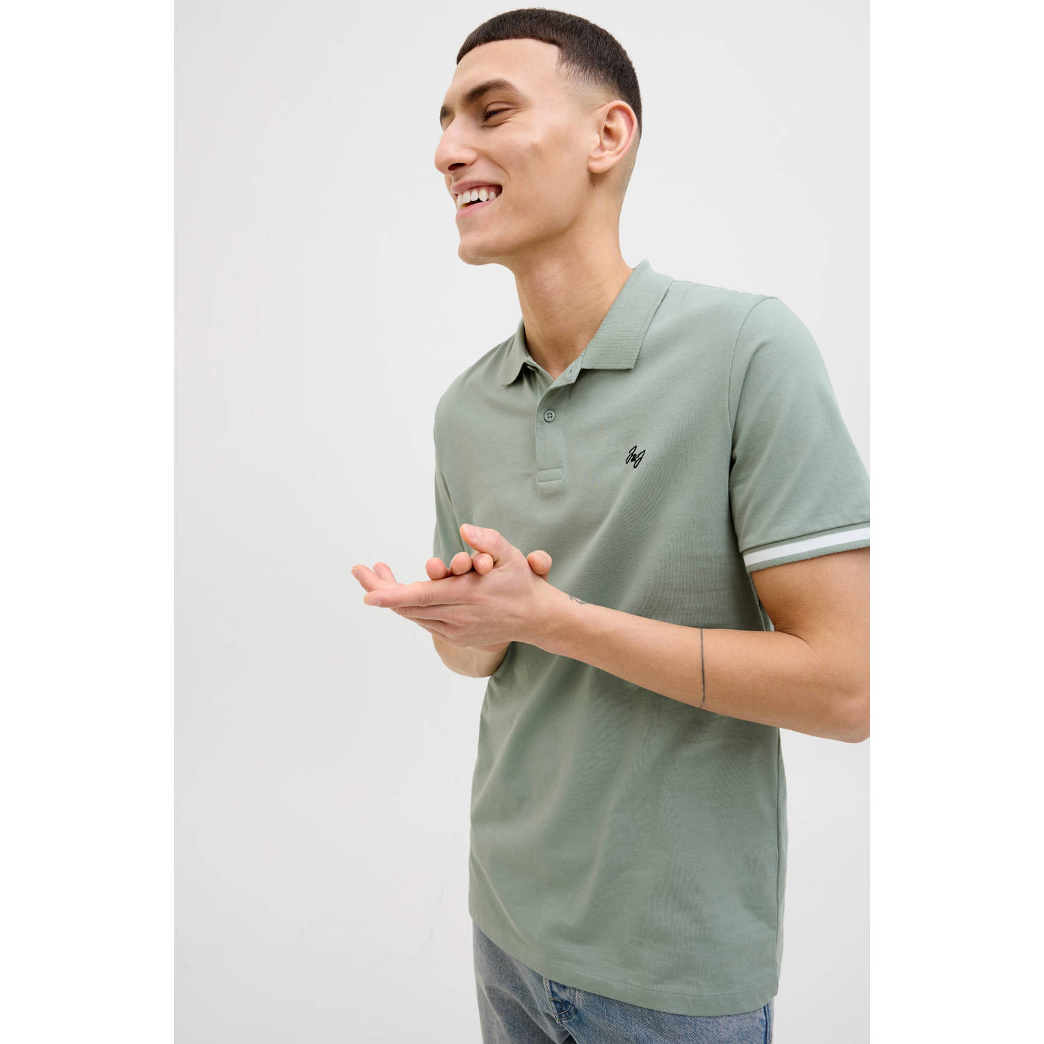 Jack & Jones Poloshirt JJEJERSEY LOGO POLO SS SN