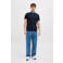 JACK & JONES ESSENTIALS slim fit polo JJEPAULOS donkerblauw