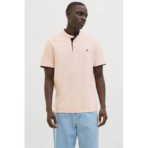 JACK & JONES ESSENTIALS slim polo zalm afbeelding