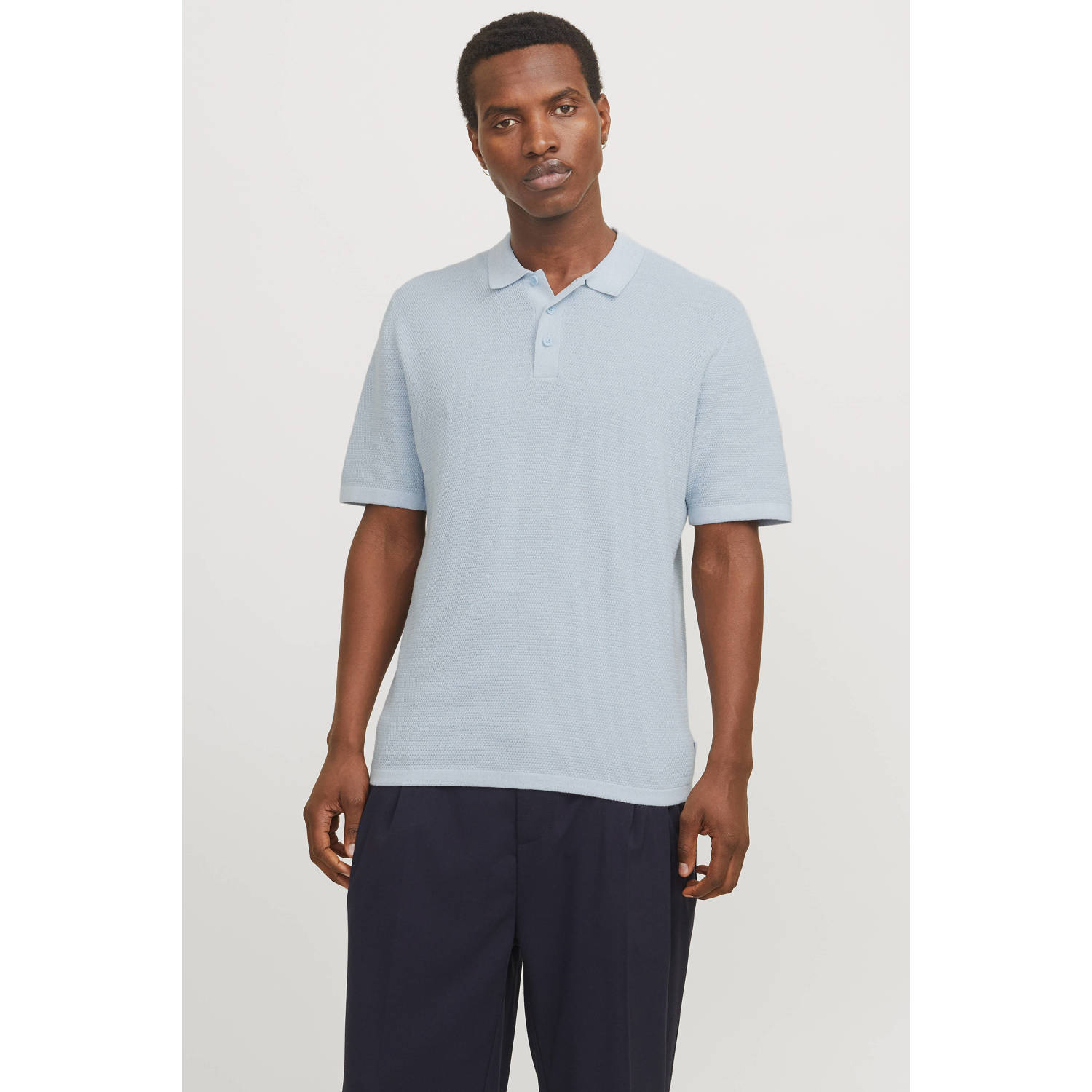 Jack & jones Regular fit poloshirt met labelstitching model 'GEORGE'