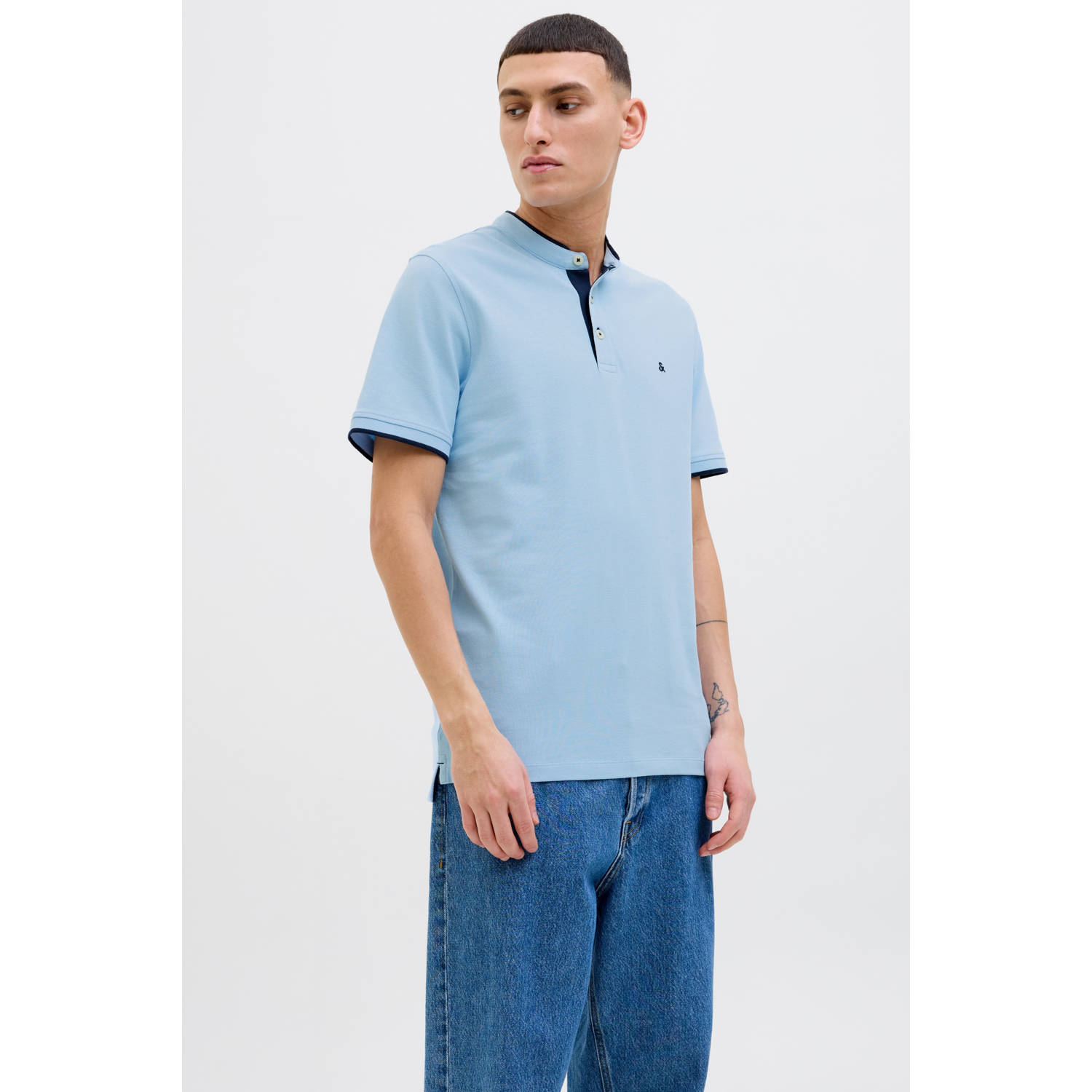 Jack & Jones Poloshirt JJEPAULOS MAO POLO met geborduurd logo