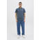 JACK & JONES ESSENTIALS slim fit polo JJEPAULOS blauw