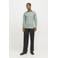 JACK & JONES PREMIUM super slim fit overhemd JJPRPARMA grijsgroen