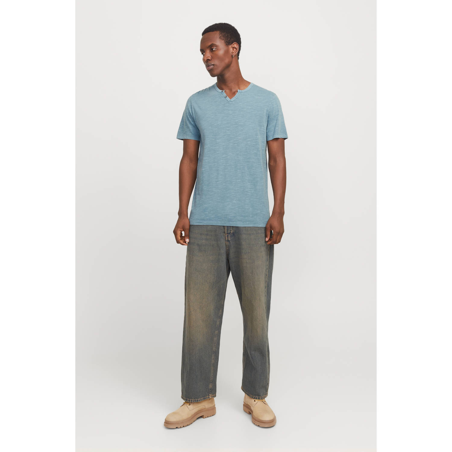 JACK & JONES ESSENTIALS T-shirt blauw