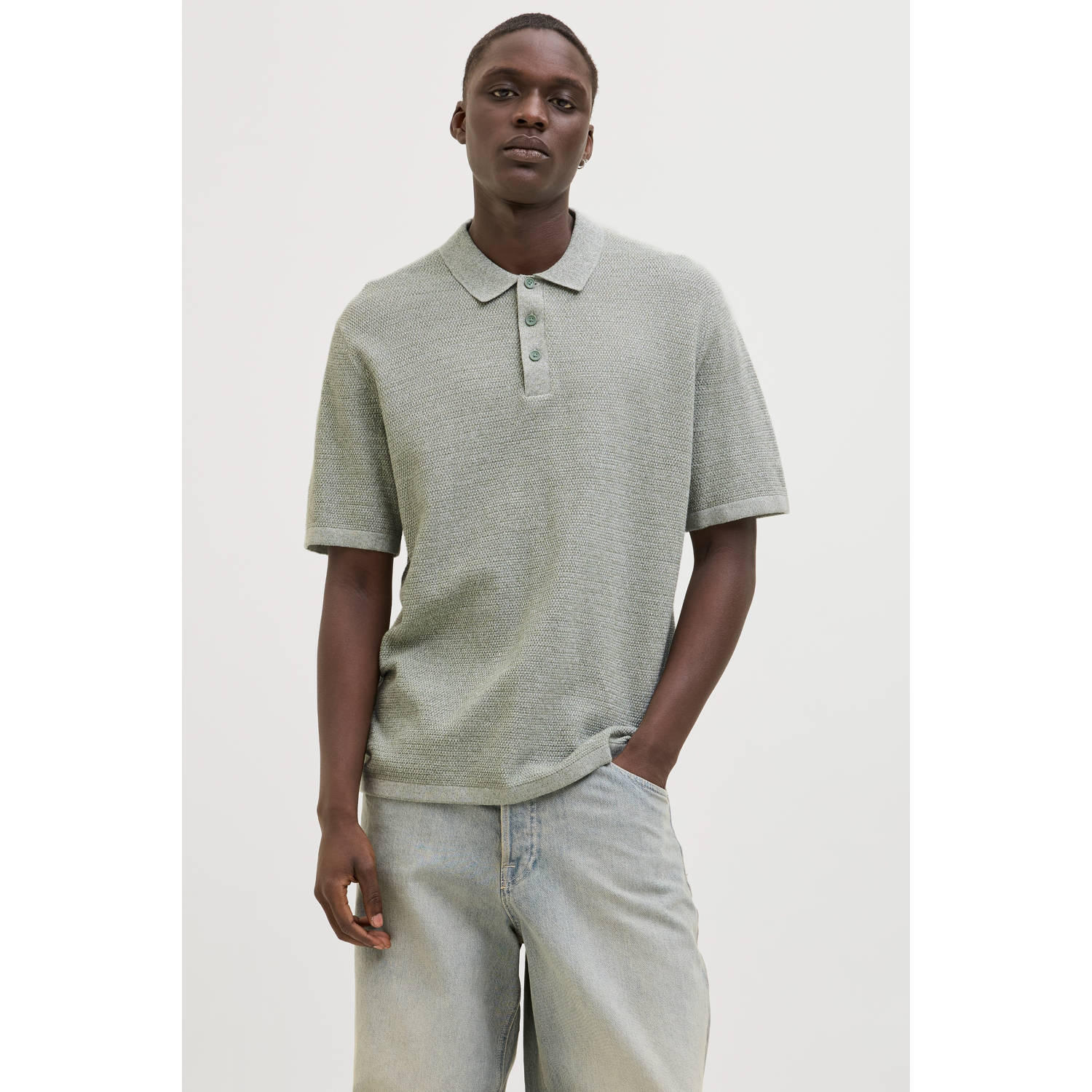 Jack & jones Regular fit poloshirt met labelstitching model 'GEORGE'