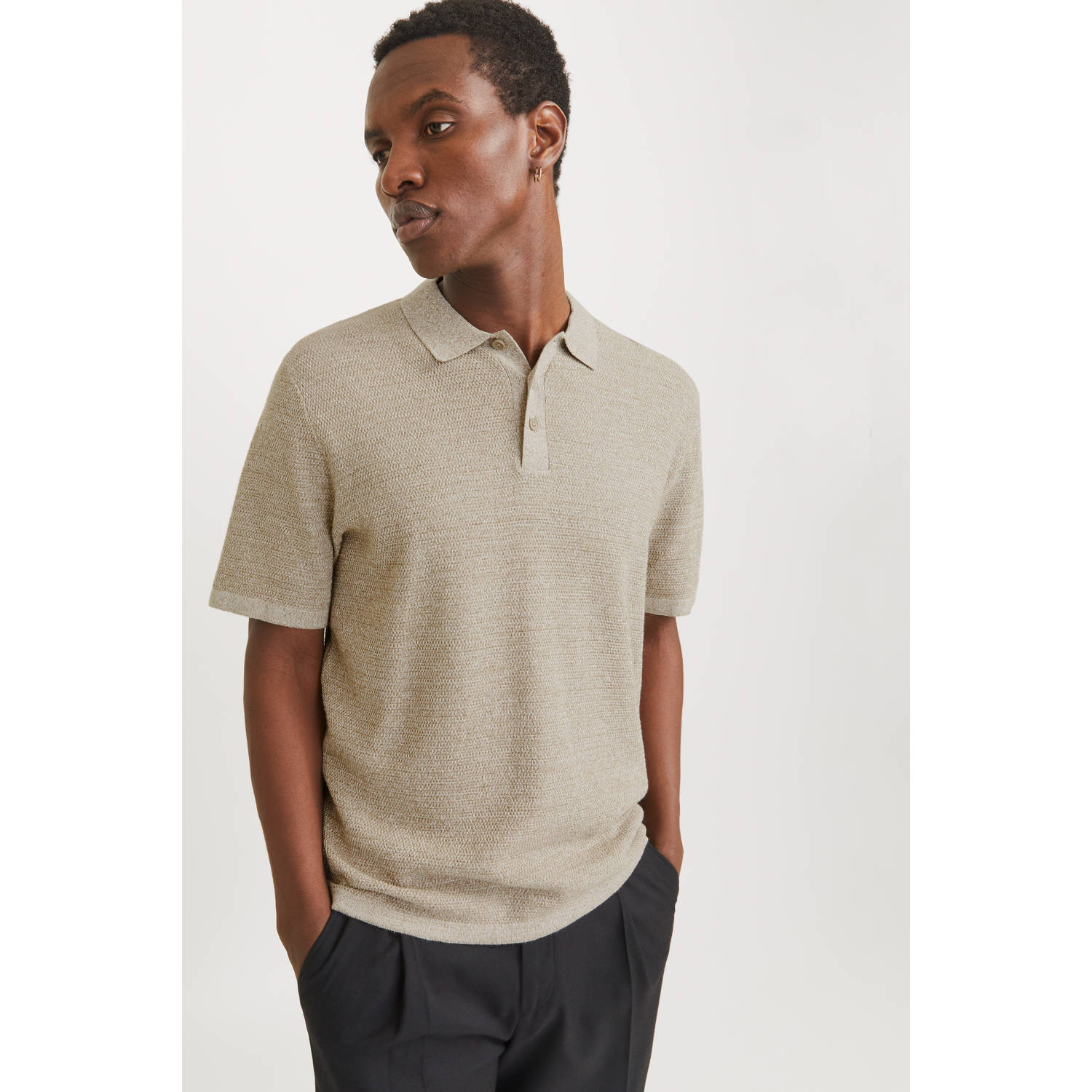 Jack & jones Regular fit poloshirt met labelstitching model 'GEORGE'