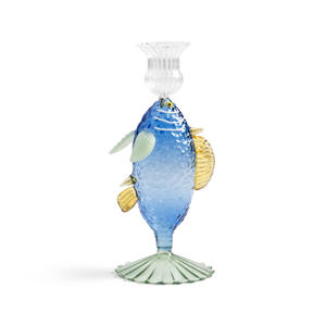 kandelaar Fish blauw (19 cm) 