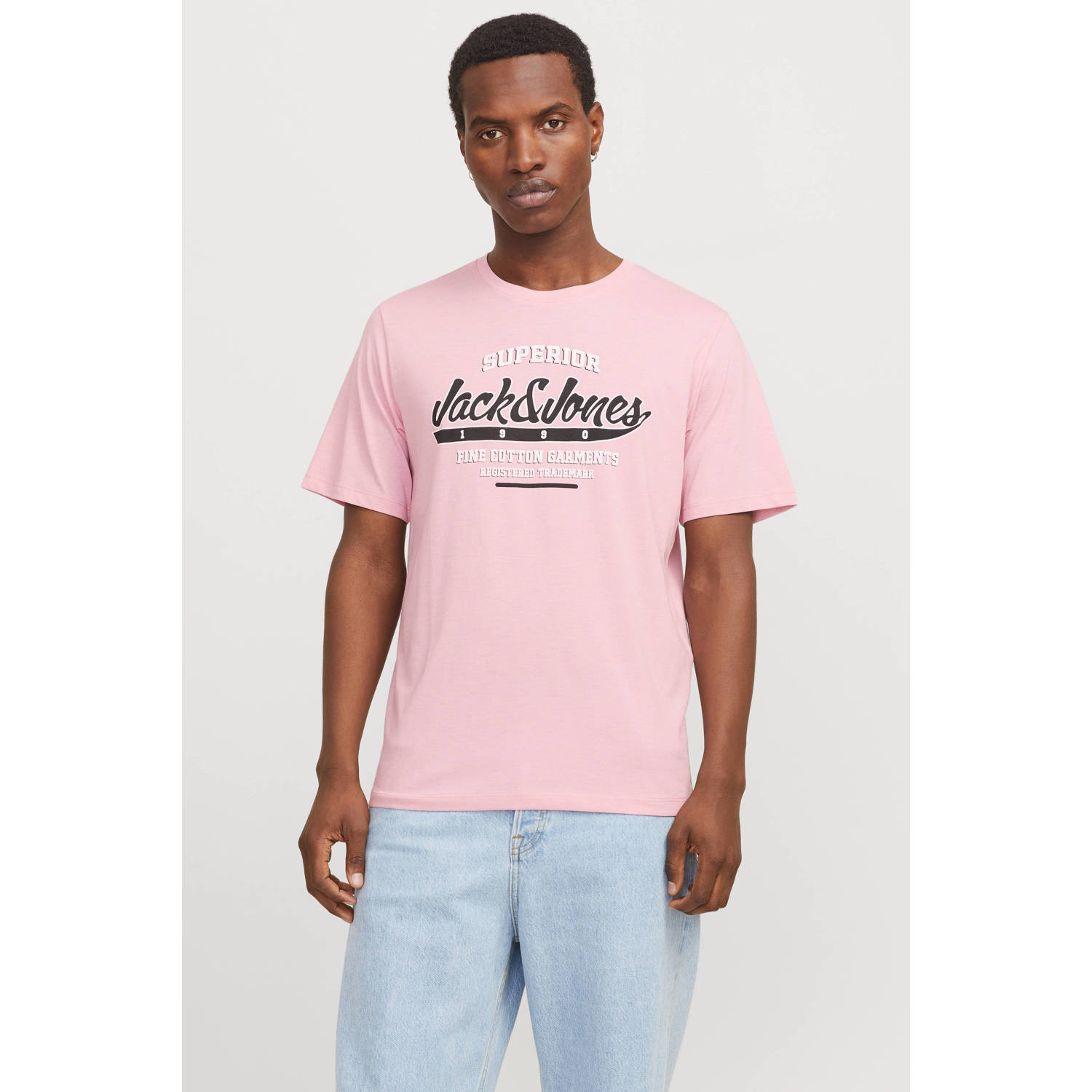 JACK & JONES ESSENTIALS T-shirt roze