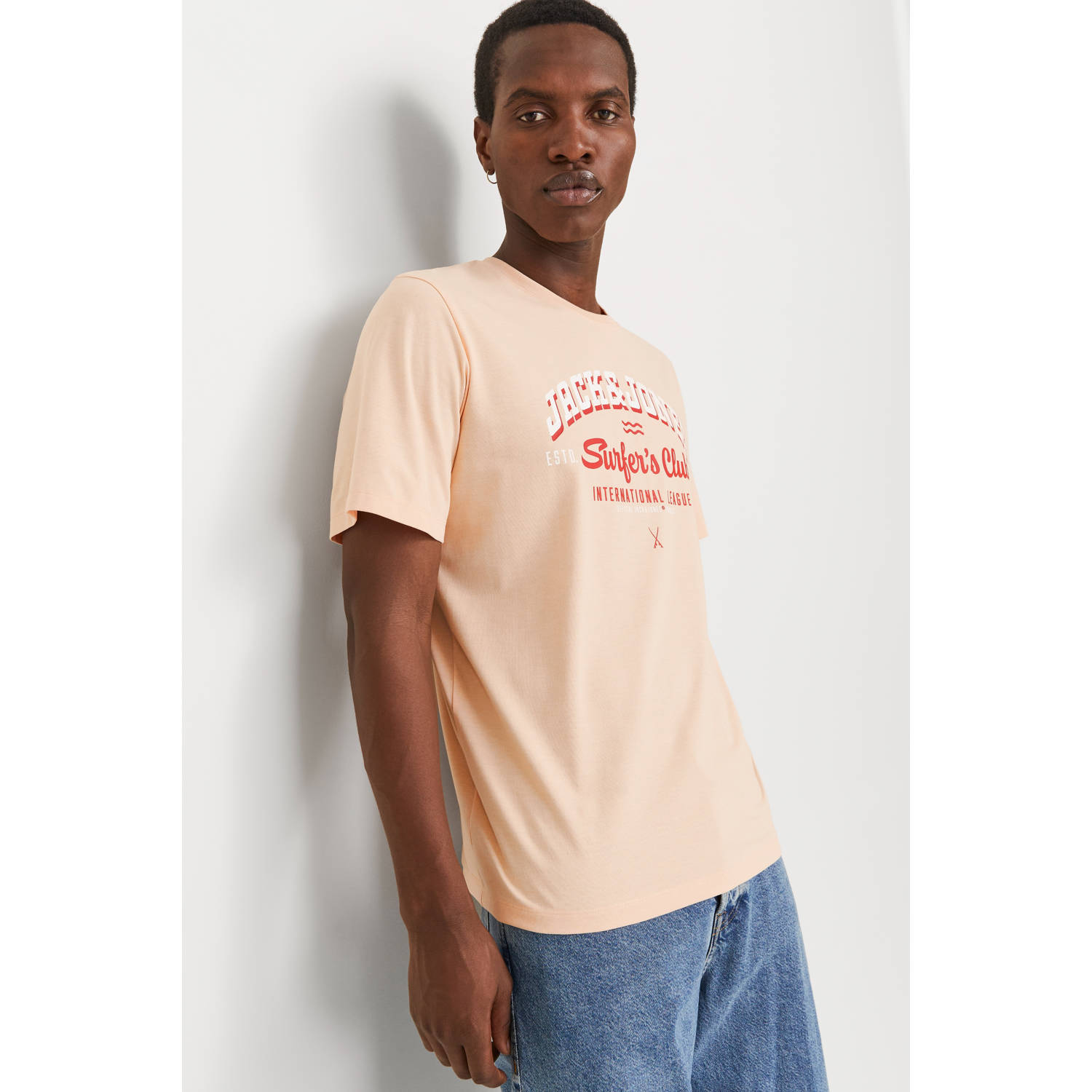 JACK & JONES ESSENTIALS T-shirt zalm