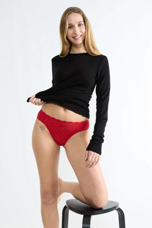 high leg slip Bliss Festive rood