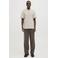 JACK & JONES ESSENTIALS regular polo met textuur beige