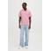 JACK & JONES ESSENTIALS regular polo met textuur roze