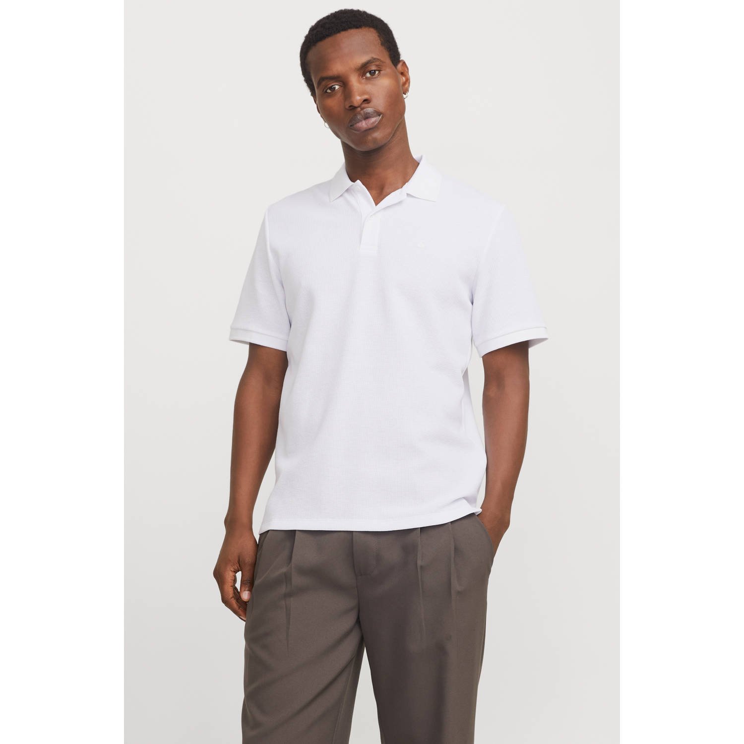 Jack & jones Poloshirt met labelstitching model 'AUSTIN'