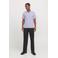 JACK & JONES ESSENTIALS regular polo met textuur lavendel