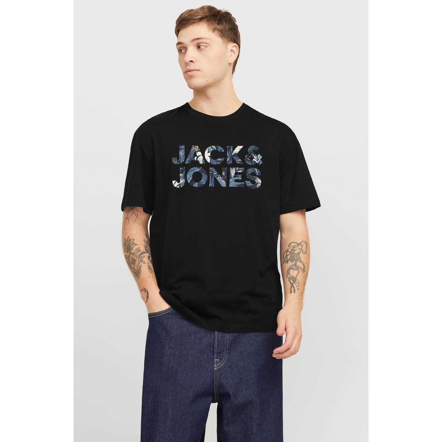 Jack & Jones Shirt met ronde hals JJEBRYAN CORP LOGO TEE SS O-NECK NOOS