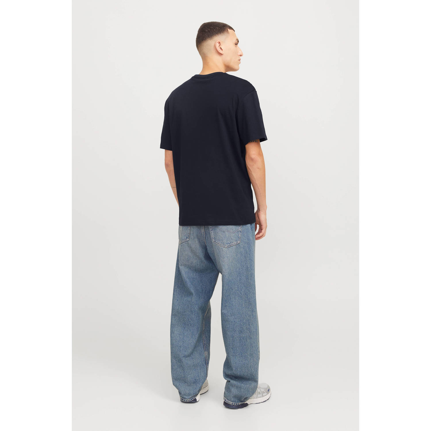 JACK & JONES ESSENTIALS T-shirt donkerblauw