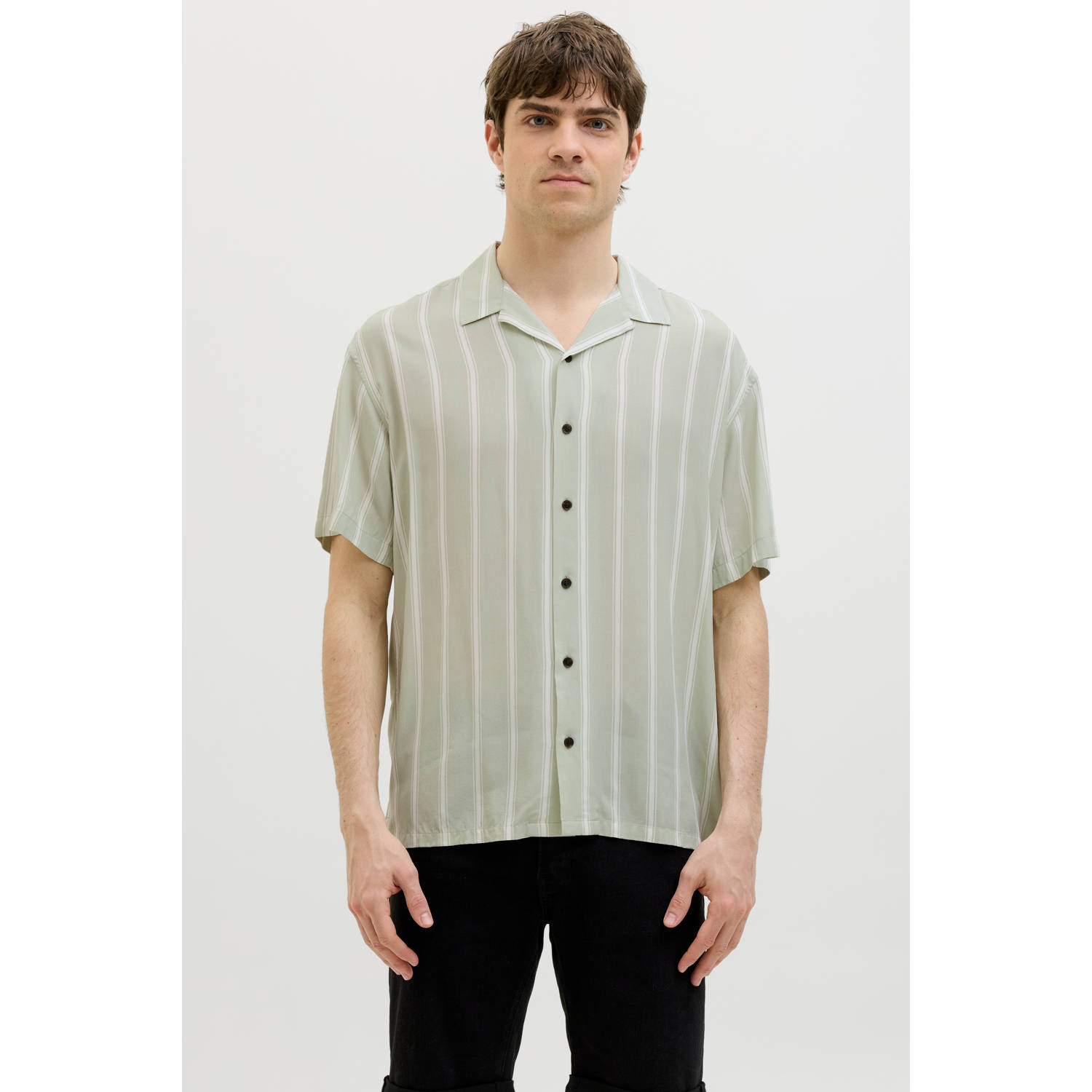 JJ REBEL casual overhemd lichtgroen