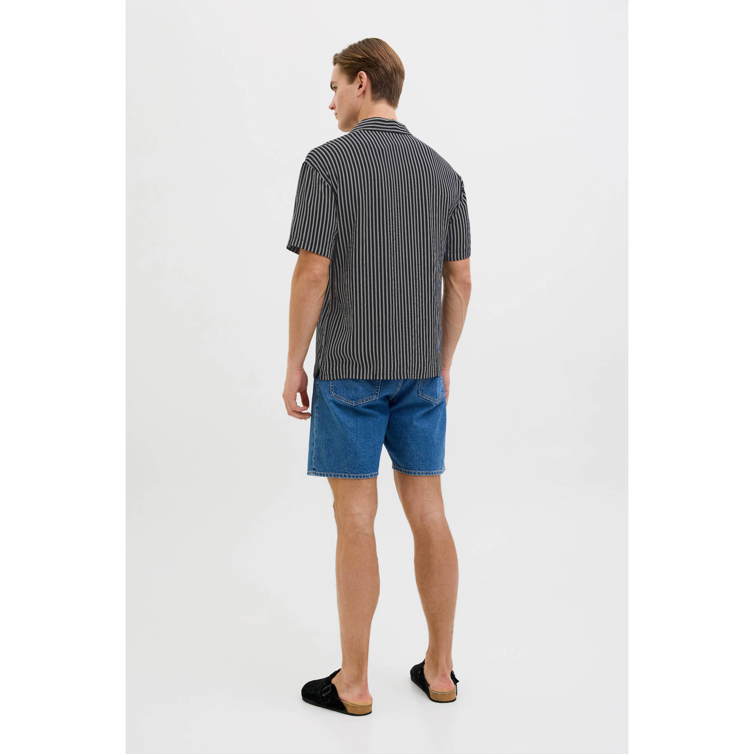 JJ REBEL casual overhemd zwart