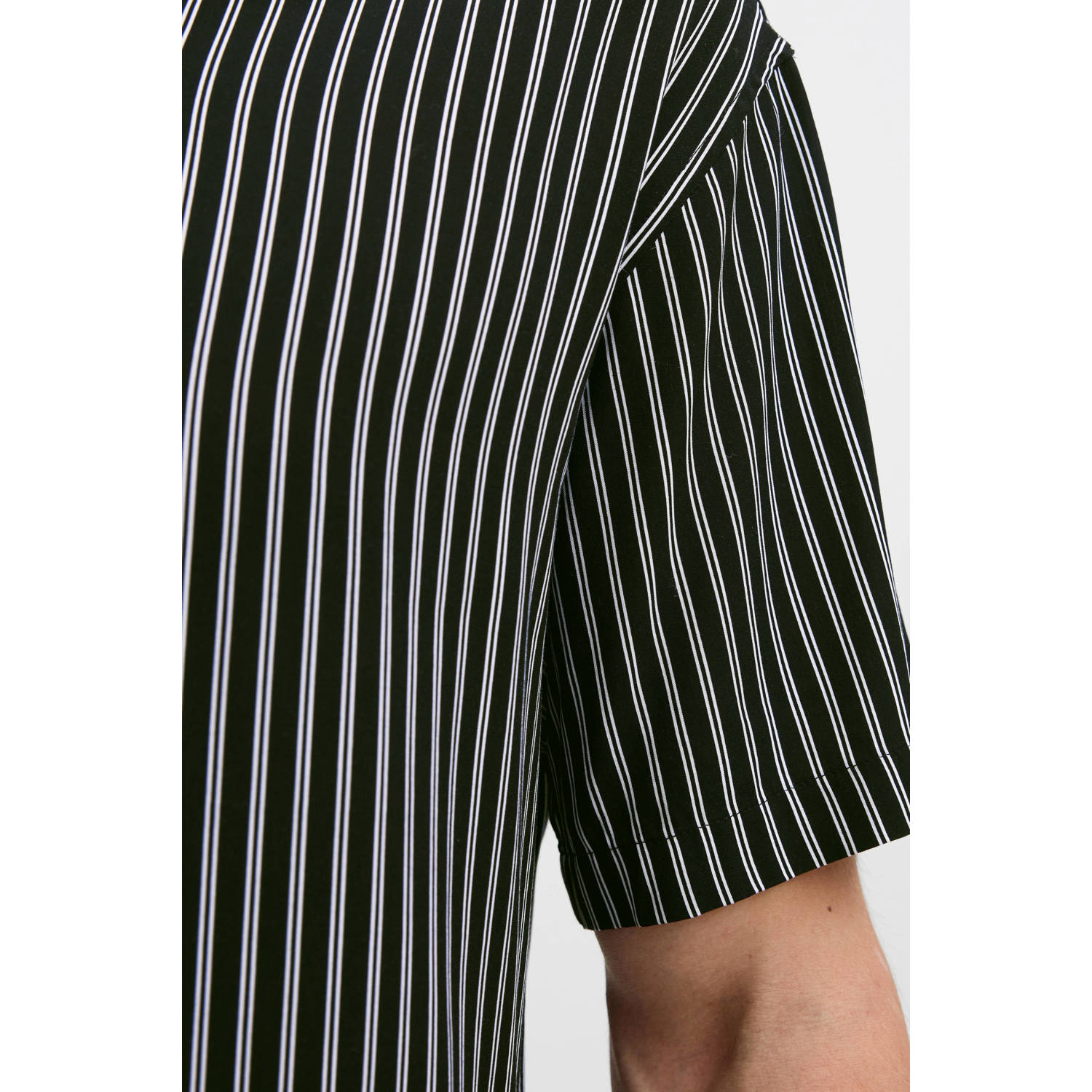 JJ REBEL casual overhemd zwart