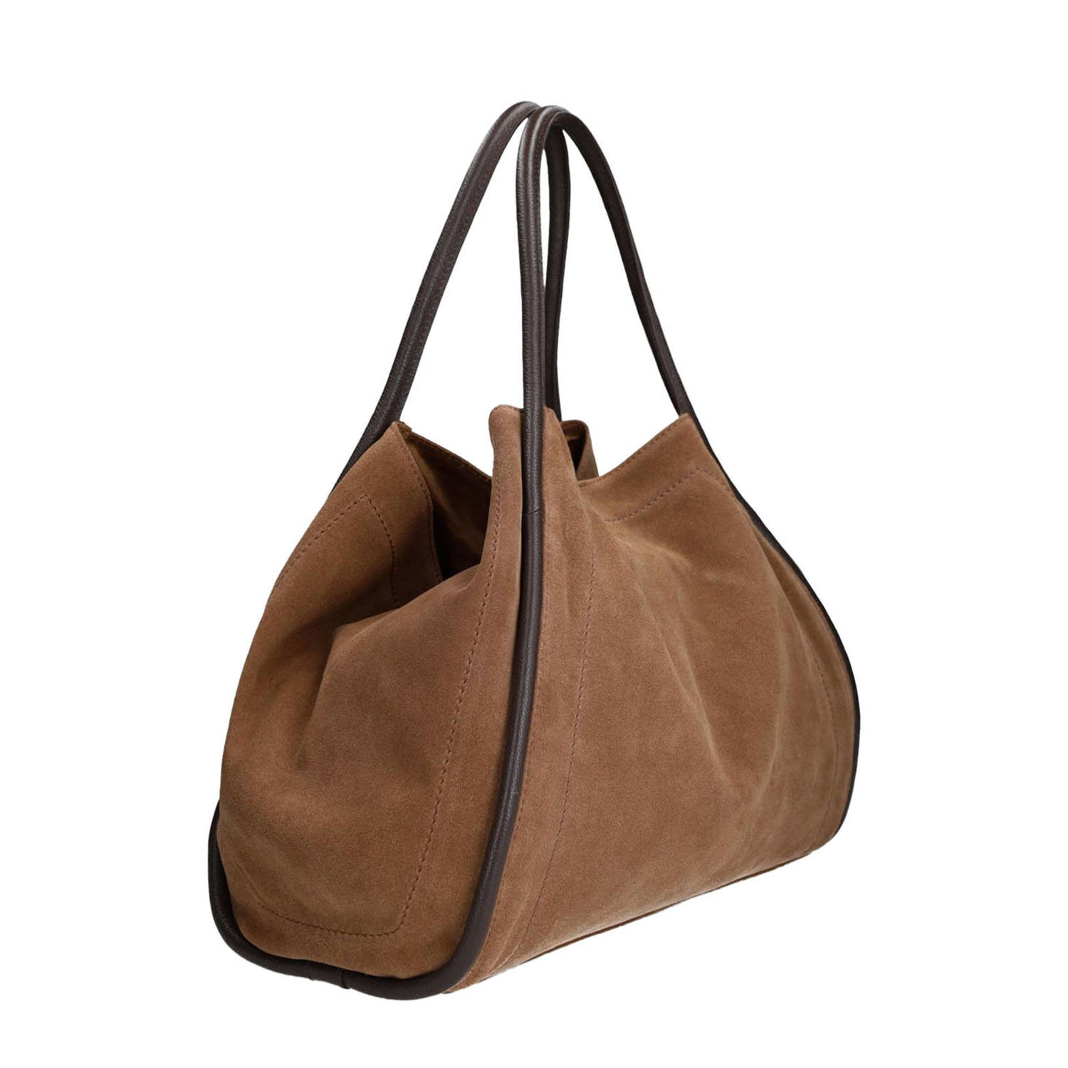 Manfield suede shopper bruin
