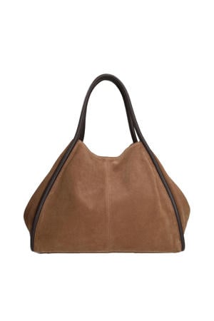suede shopper bruin