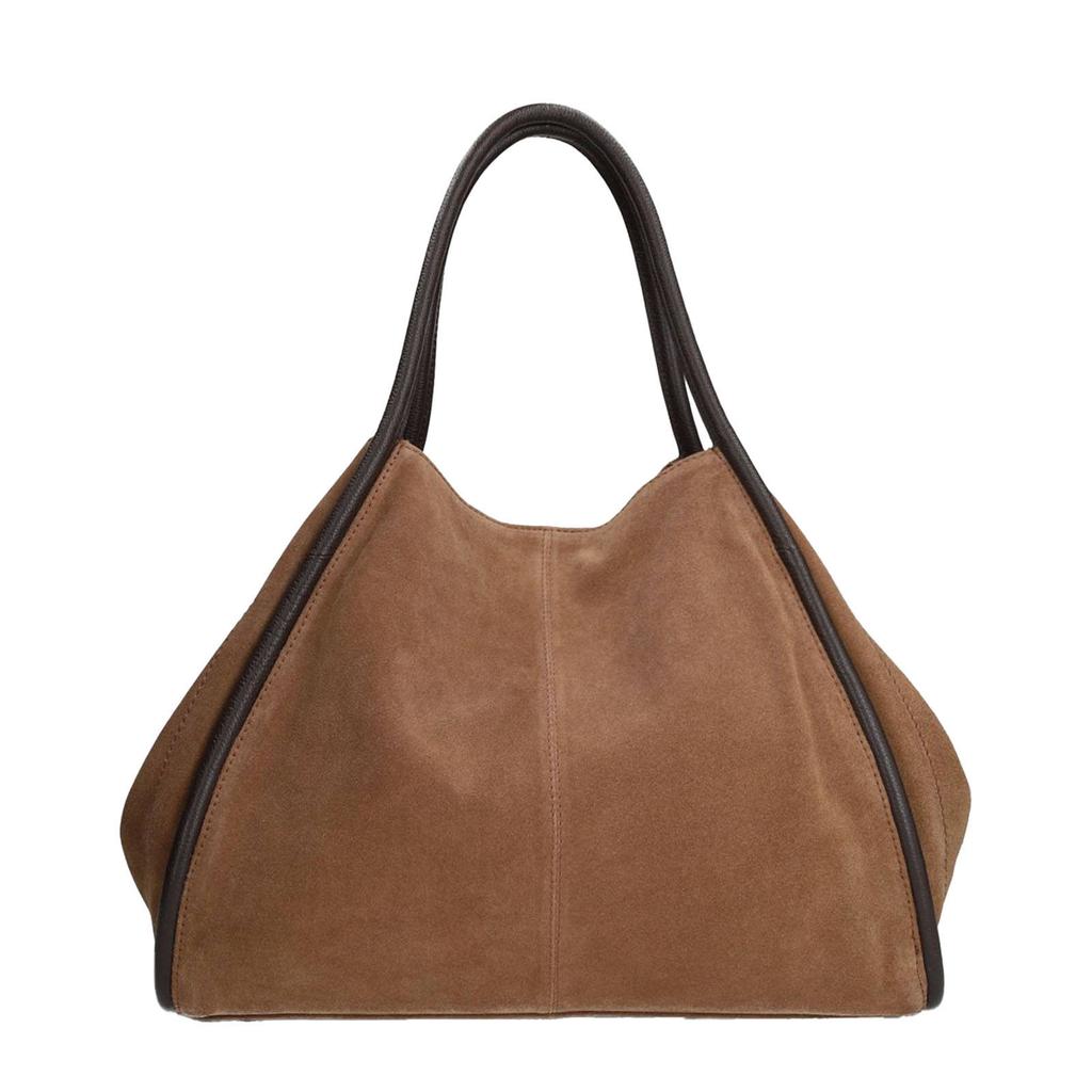 Manfield suede shopper bruin