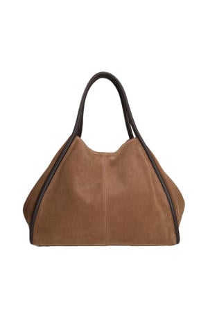 suede shopper bruin