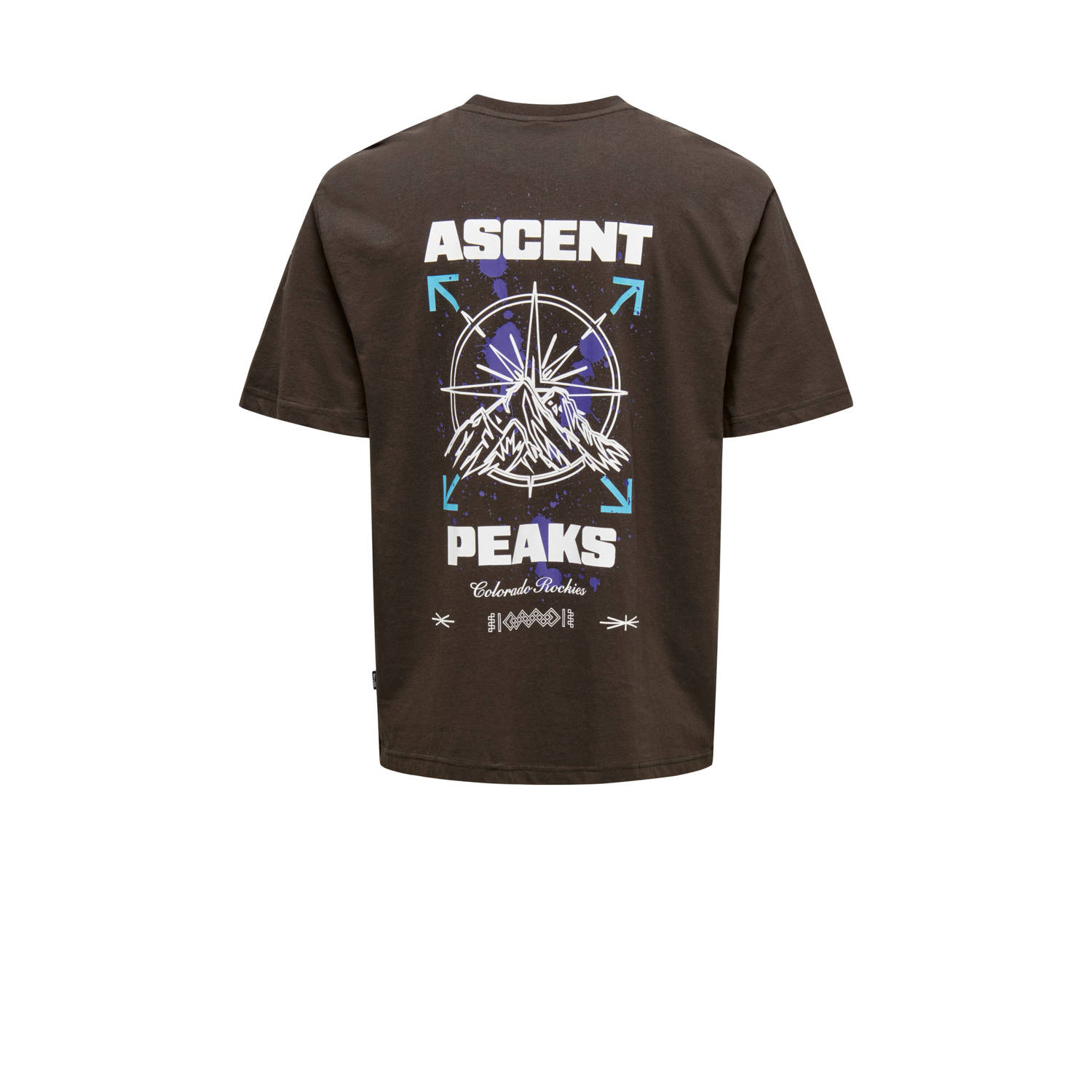 ONLY & SONS T-shirt bruin