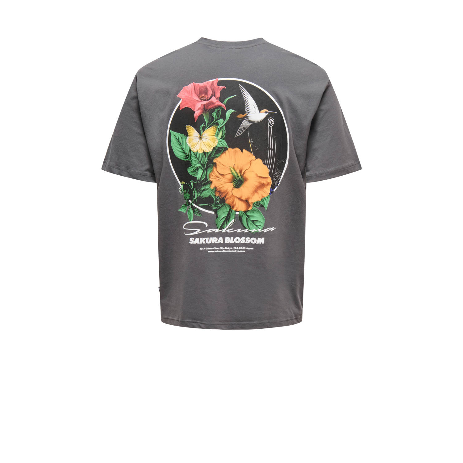 ONLY & SONS T-shirt grijs