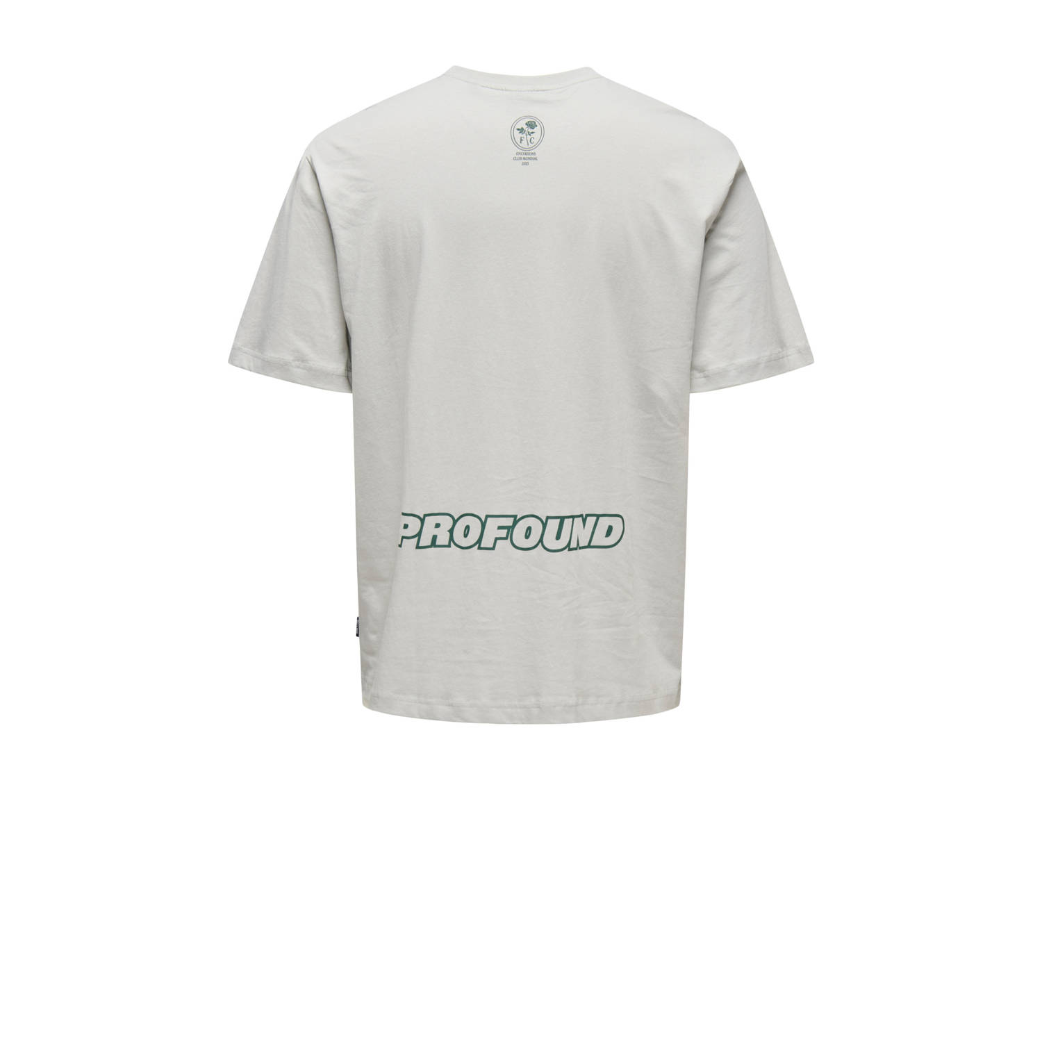 ONLY & SONS T-shirt lichtgrijs