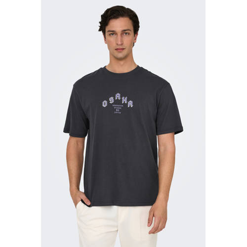 ONLY & SONS T-shirt zwart afbeelding