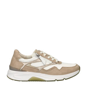 Rolling Soft  leren sneakers beige/wit