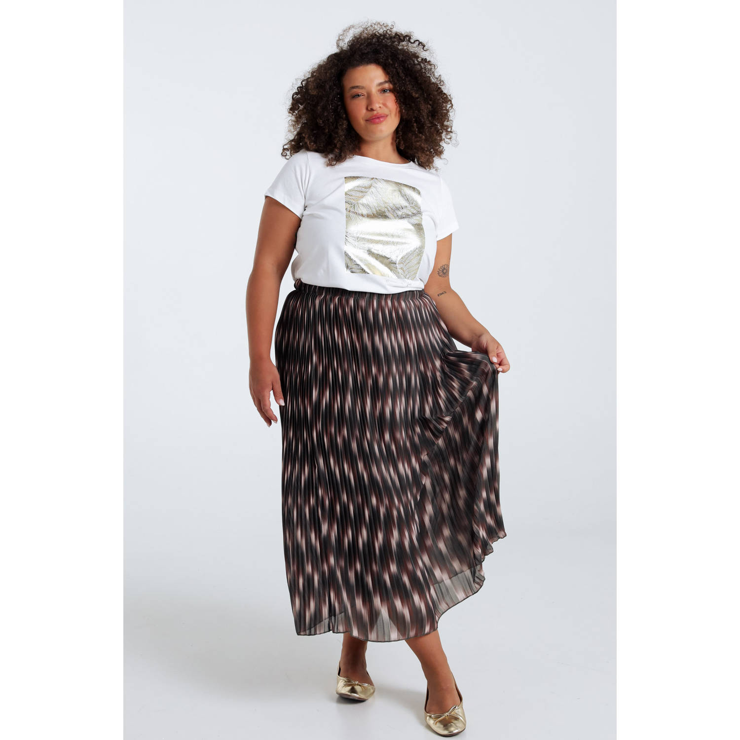 Paprika maxi rok kaki