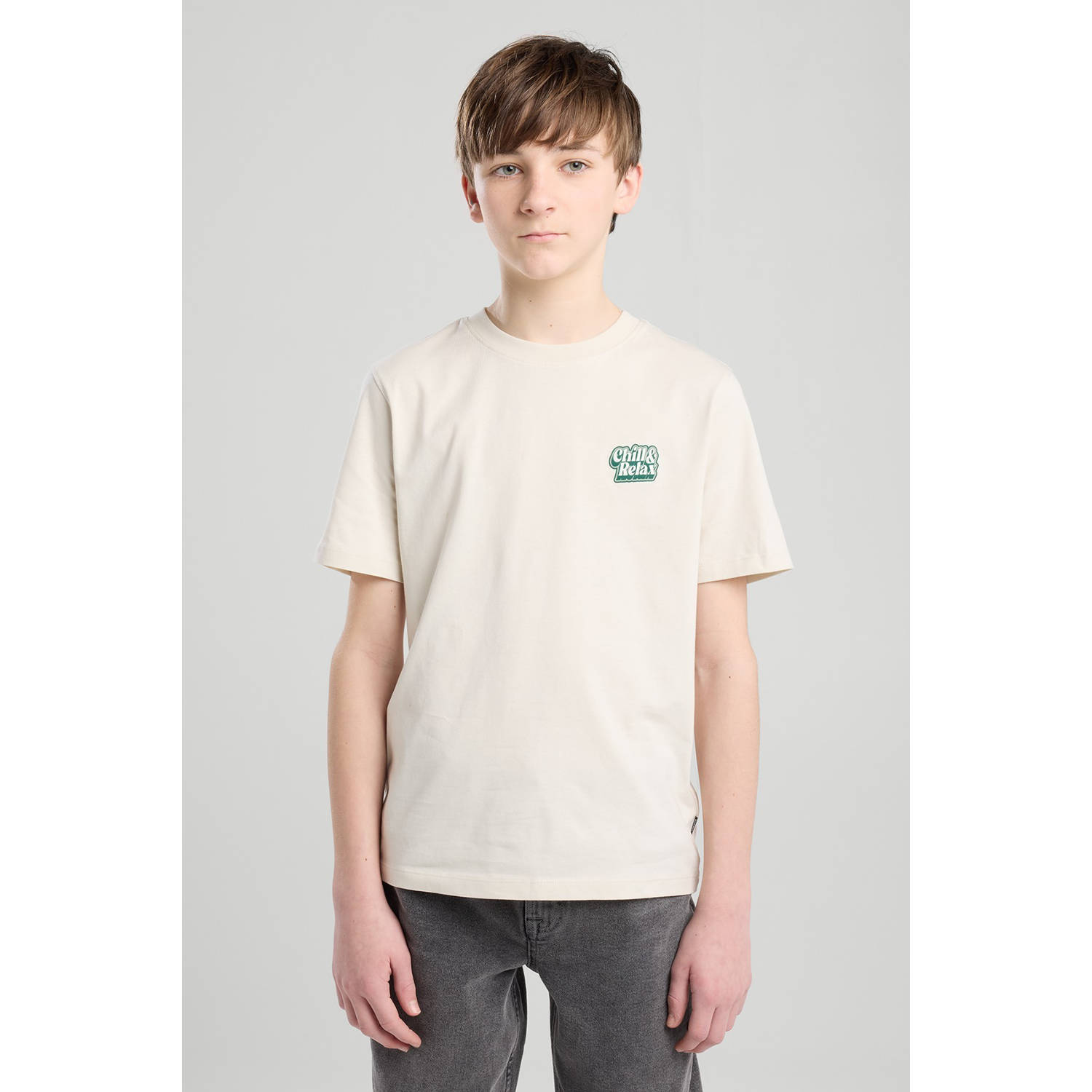 America Today T-shirt ecru groen
