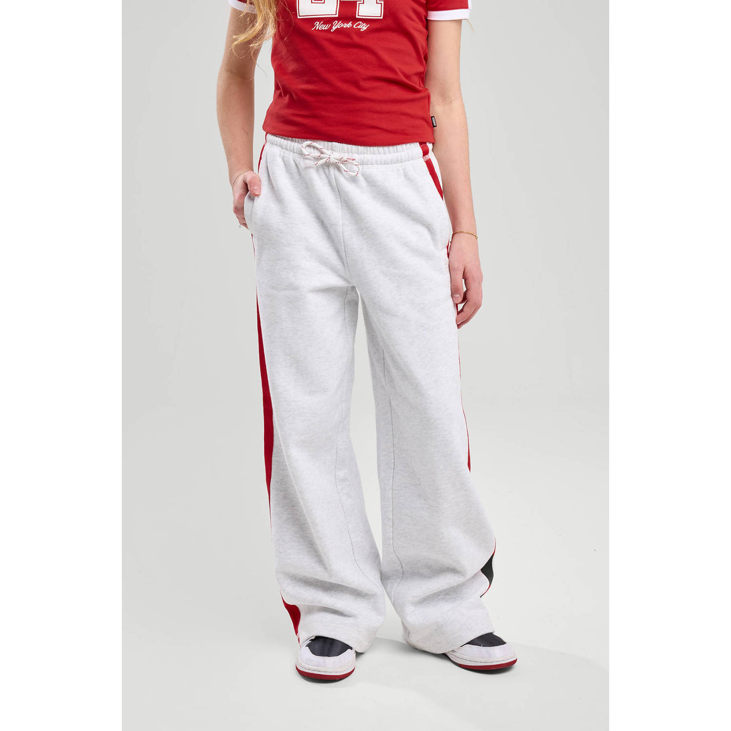 America Today sweatpant grijs melange