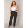 Base Level Curvy high waist wide leg jeans black denim