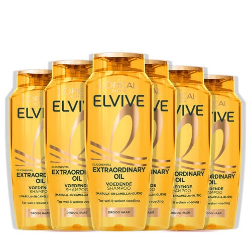 L'Oréal Paris Elvive Extraordinary Oil Shampoo - Voor droog haar - 6 x 250 ml - voordeelverpakking afbeelding