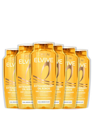 Extraordinary Oil Kokos Shampoo - Voor dun, droog haar - 6 x 250 ml - voordeelverpakking